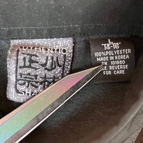 Vintage Y2k Dragons & Flames Button Up Shirt - Picture 3 of 6